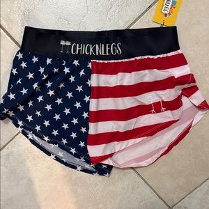 Women's Patriotic Athletic Shorts